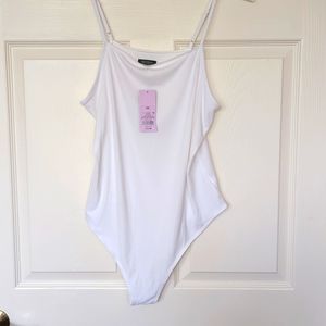 Wild Fable White Ribbed Cami -Snap Crotch- Perfect Staple for Your Wardrobe XXL